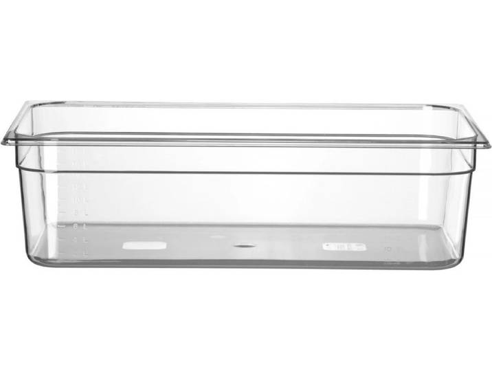 HENDI Gastronorm container – polycarbonaat – 21L – transparant – 530x325x150 mm