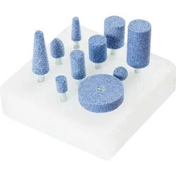 PFERD TOOLS TOUGH Schleifstift-Set 10-tlg. Schaft-Ø 6 mm CO46 für schwer zerspanbare Werkstoffe - 33920135