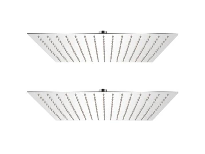 vidaXL 2x Pomme de Douche Plongeante Acier Inoxydable 40x40 cm Tête de Douche