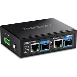 Trendnet TI-BF22SFP Medien Konverter 2-Port Industrial SFP zu Gigabit PoE++, Data Converter