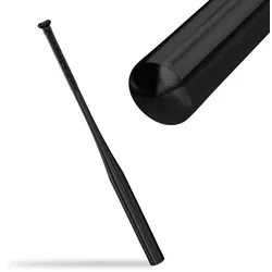 Relaxdays Schwarzer Baseballschläger aus Aluminium Schwarz