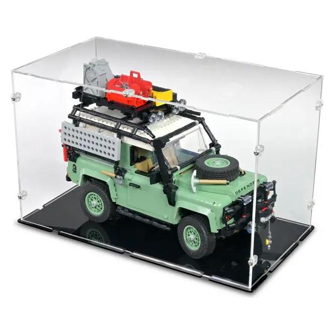iDisplayit Acryl-Display für LEGO 10317 Land Rover Classic Defender 90 (Mit schwarzem Boden) (120071)