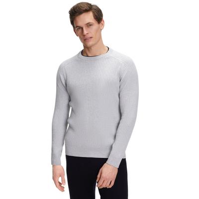 Strickpullover FALKE "FALKE Pullover", Herren, Gr. XL, grau (grau, heather (3757)), Pullover Strickpullover