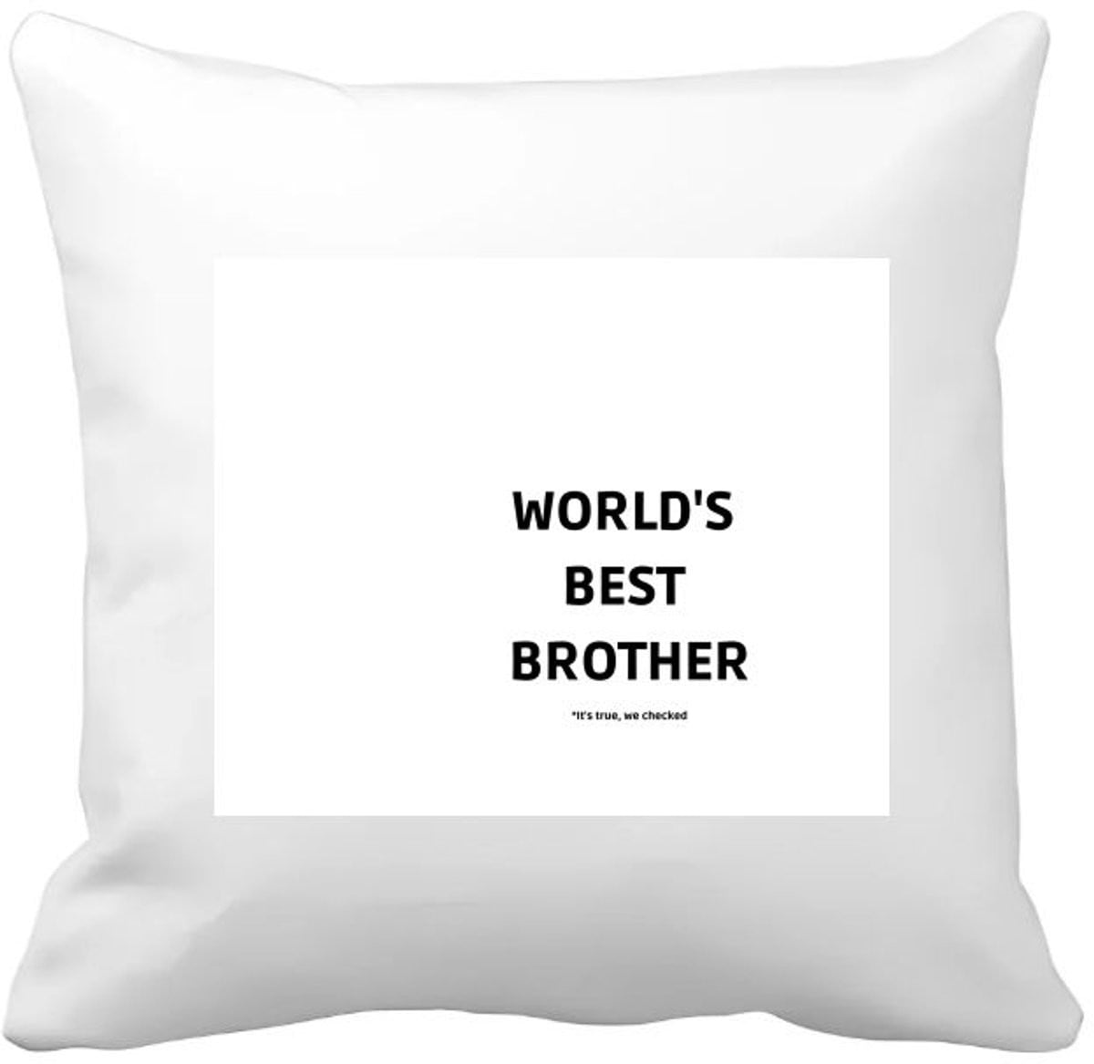 Akyol Kussenhoes Werelds Beste Broer - Cadeau voor Broer - 40 x 40 cm