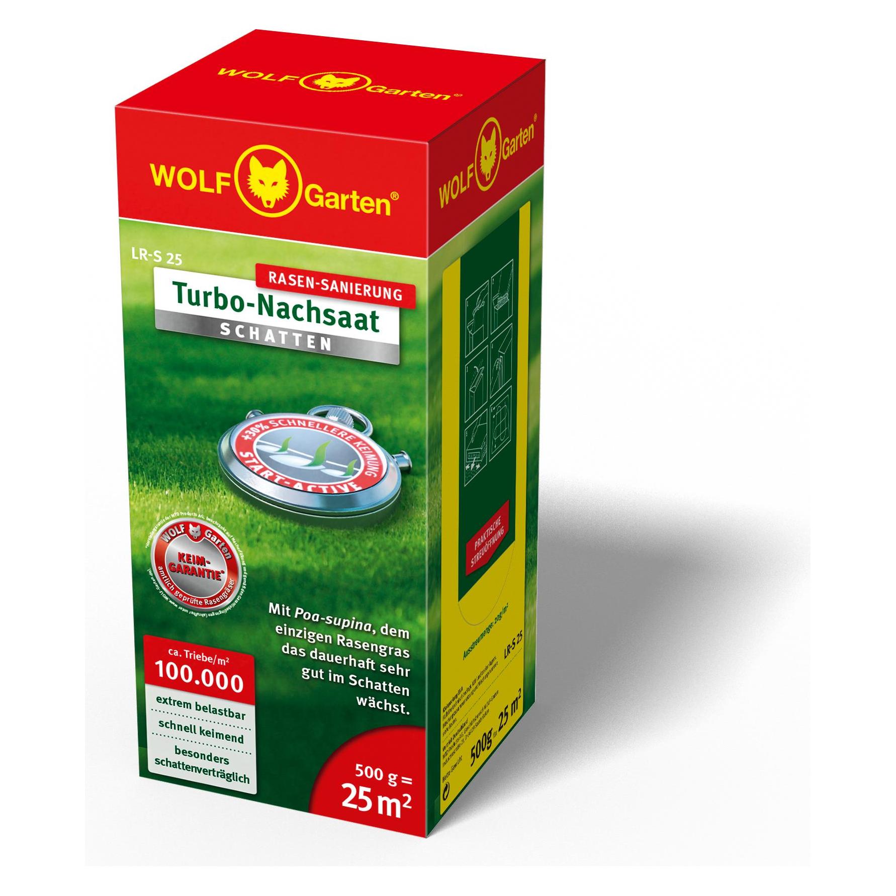 Wolf-Garten Turbo-Nachsaat Schattenrasen LR-S 25 (Rasensamen) (3826625)
