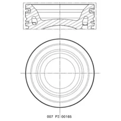 Kolben MAHLE 007 PI 00165 002