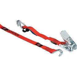 Ratschenzurrgurt, zweiteilig Professional 450kg 5m rot mit Magnet