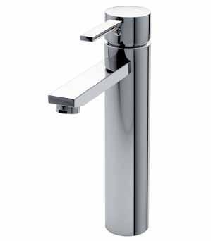 Kaja B-Quadrat Waschtisch Einhebelmischer, hoher Auslauf 210 mm, Ausladung 175 mm, Ablg, chrom 60045-C