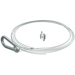 OBO 1450824 Tragseil mit Karabiner 1x10000mm, St, G