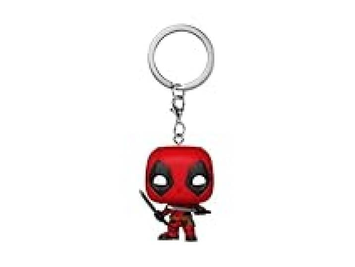 Funko Pop! Keychain: Deadpool & Wolverine - Deadpool - Mini-Figurine en Vinyle à Collectionner Porte-clés Fantaisie - Cadeau de Noël - Idée de Cadeau - Produits Officiels - Movies Fans