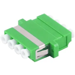 LWL-Verbinder Quad LC-LC APC grün
