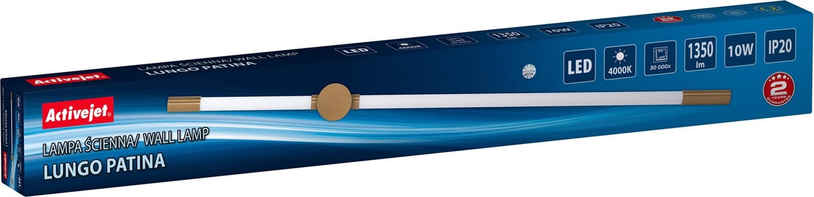 ActiveJet LED-wandlamp AJE-LUNGO patinage voor accentverlichting