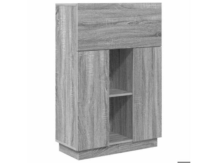 VIDAXL - Meuble de bureau - Bureau Gris Sonoma Bois d'ingénierie 71.5x31.5x106.5 cm -_2324
