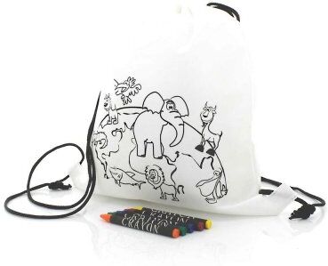 Zainetto bimbi Crayola rosa con pastelli a cera colorati Personalizzate o neutre