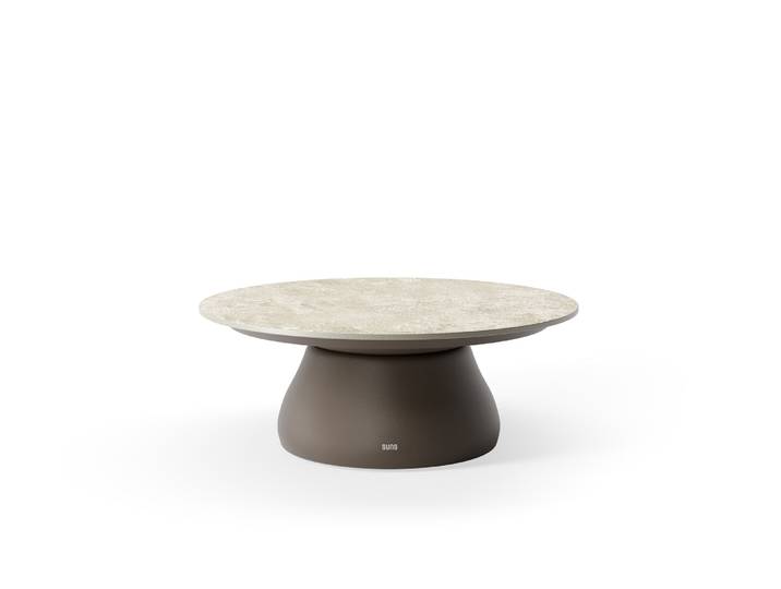 Suns Farzi Beistelltisch Aluminium/Neolith Stone grey