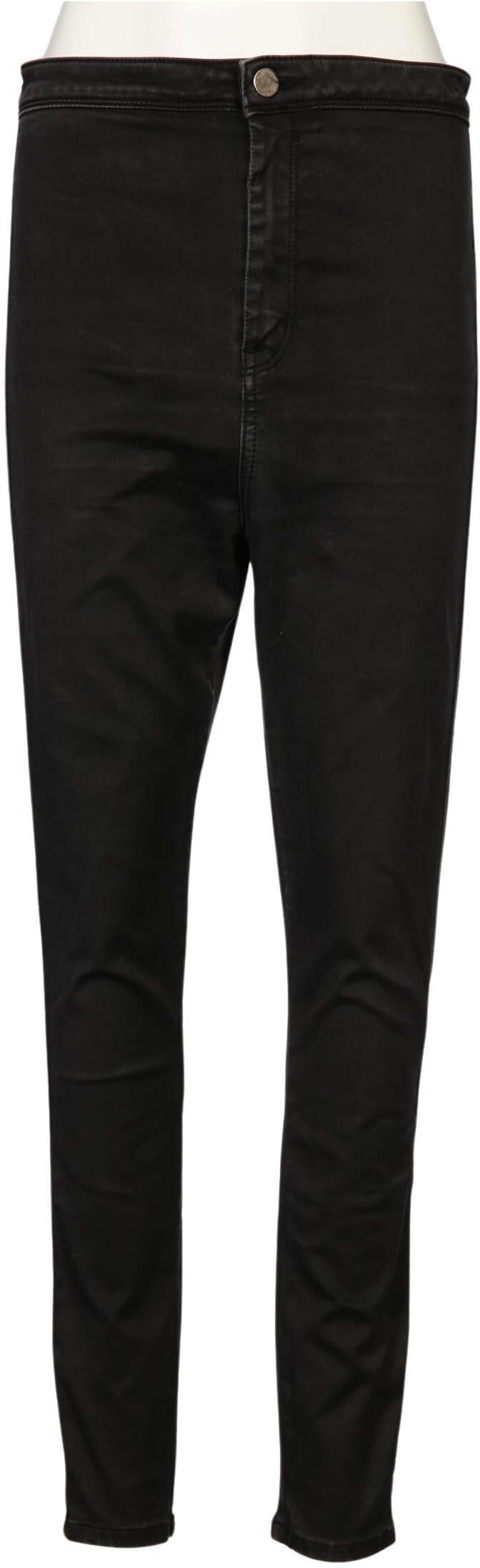 asos Curve Damen Jeans, Schwarz, Gr. W32, Baumwolle / Synthetik / Elasthan - Second Hand