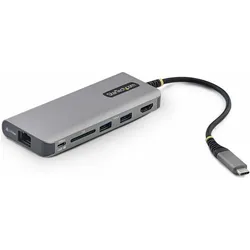 StarTech 177B-USBC-MULTIPORT USB-C HDMI MULTIPORT HUB 140W NMS (USB-C, 3 Ports), Dockingstation + USB Hub, Grau