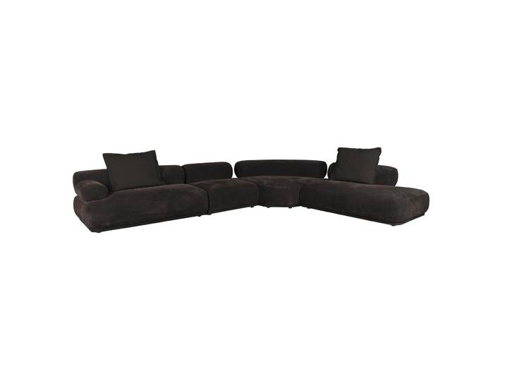 7.5-Sitzer Loungesofa Zuiver Rembrandt links, 594 x 97 cm, Dunkelbraun, Neu, Eleganz & Komfort - Ideal für entspannte Stunden