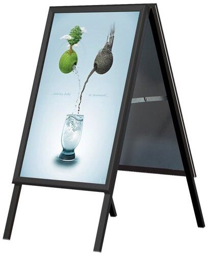 DSI Gadeskilt "Alu-Line Standard", 70x100cm, Sort