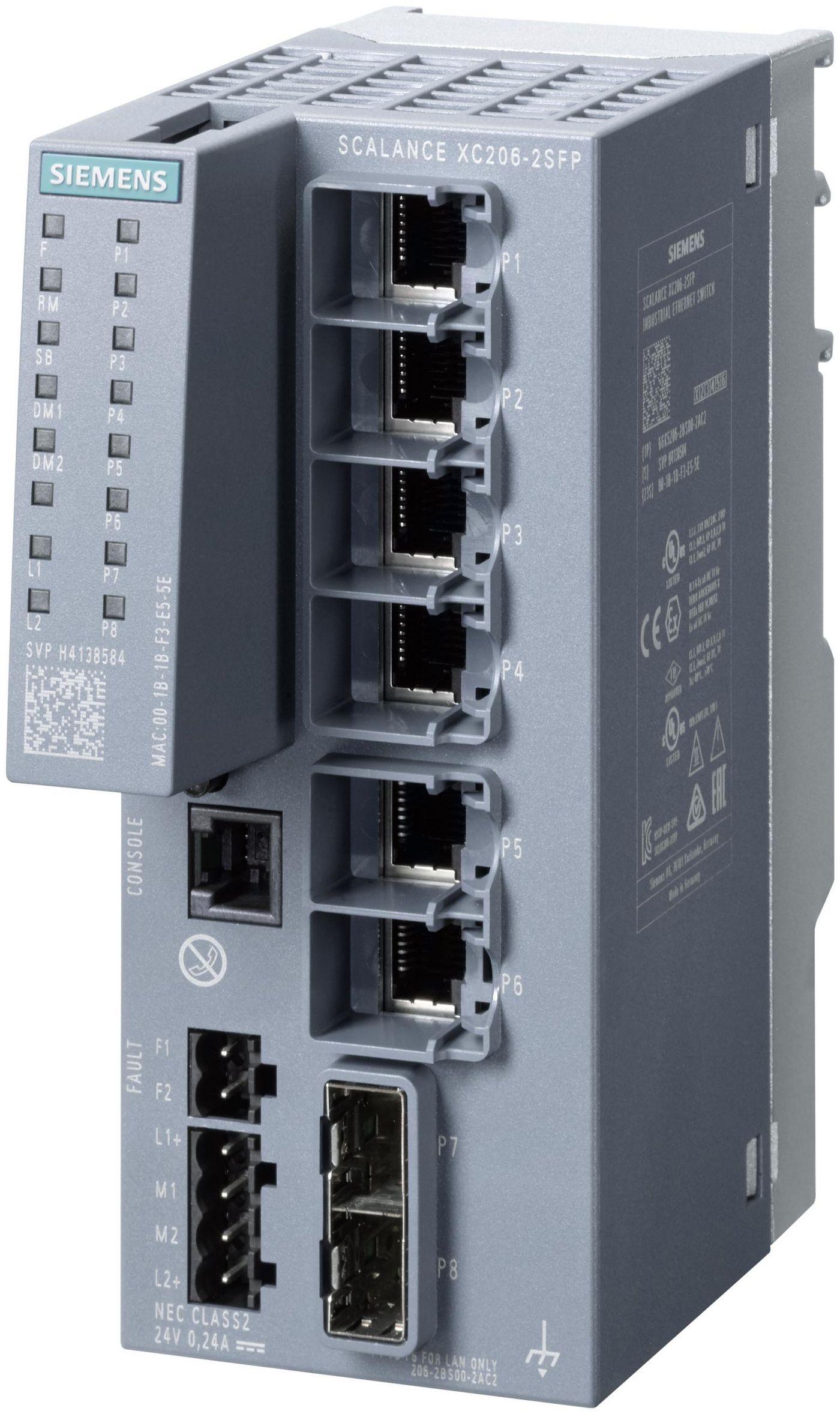 Siemens SCALANCE XC206-2SFP, Managed