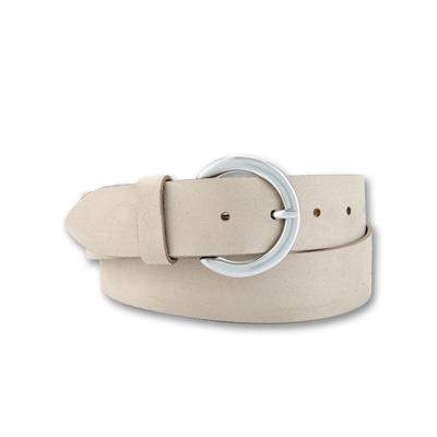 Taillengürtel BERND GÖTZ "Taillengürtel in samtigem Velours mit Designschließe", Damen, Gr. 105, beige (sand), Rindsleder, Gürtel