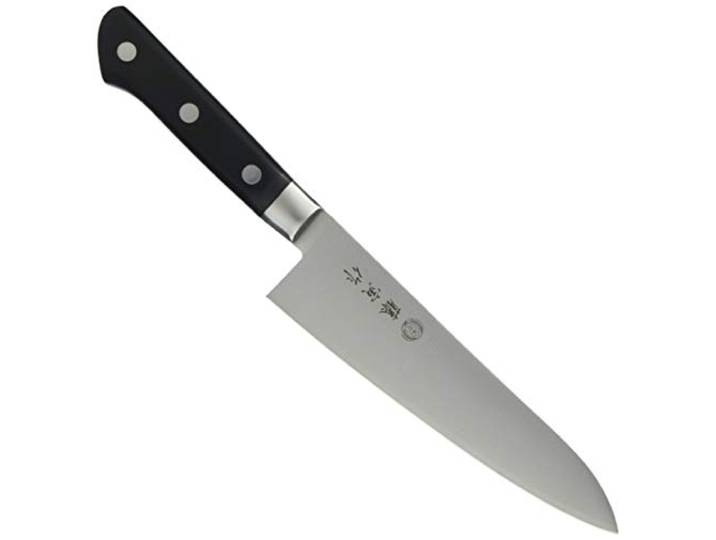 Fujitora FU-807 Kochmesser, 7,1 Zoll (180 mm), hergestellt in Japan, Kobaltlegierter Stahl, zweischneidig, Kochmesser, zum Schneiden von Fleisch, Kochen von Fisch und Gemüse, DP Kobaltlegierter