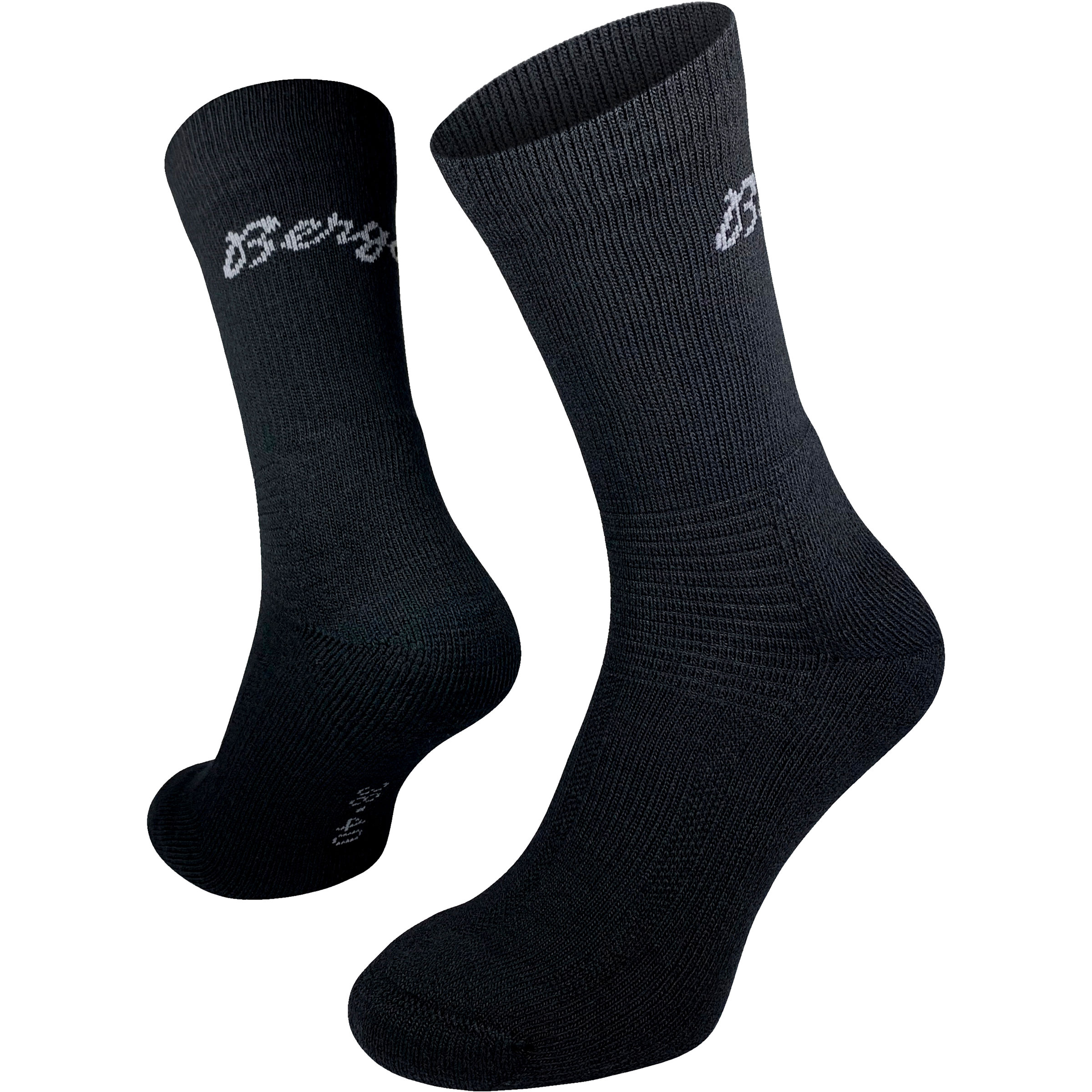 Bergans Allround Mid Merino Cushioned Freizeitsocken schwarz Größe 38 Trekking Elastisch Merinowolle