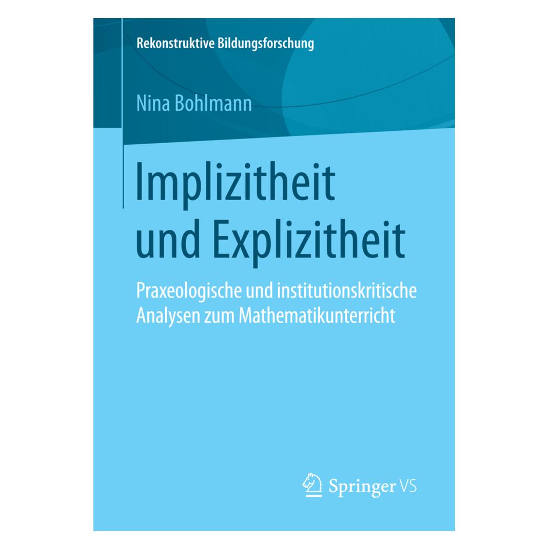 Springer Implizitheit und Explizitheit (Deutsch, Softcover, Nina Bohlmann) (55824075)