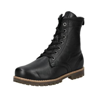Schnürstiefelette ANDREA CONTI "Andrea Conti Stiefelette Leder", Damen, Gr. 37, schwarz, Leder, Schuhe Schnürstiefelette