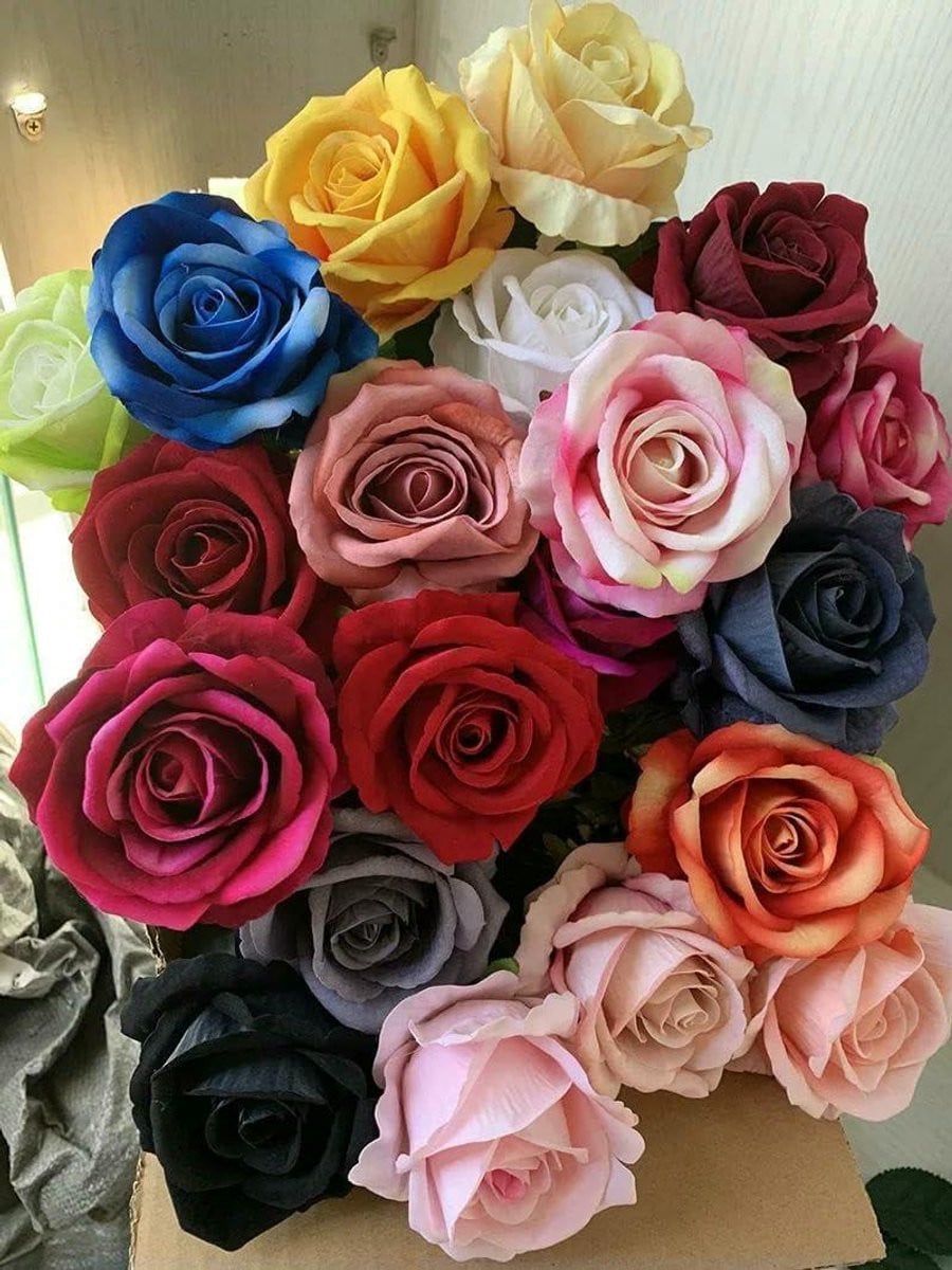 Lichtroze kunst rozenkoppen voor decoratie - 10 cm