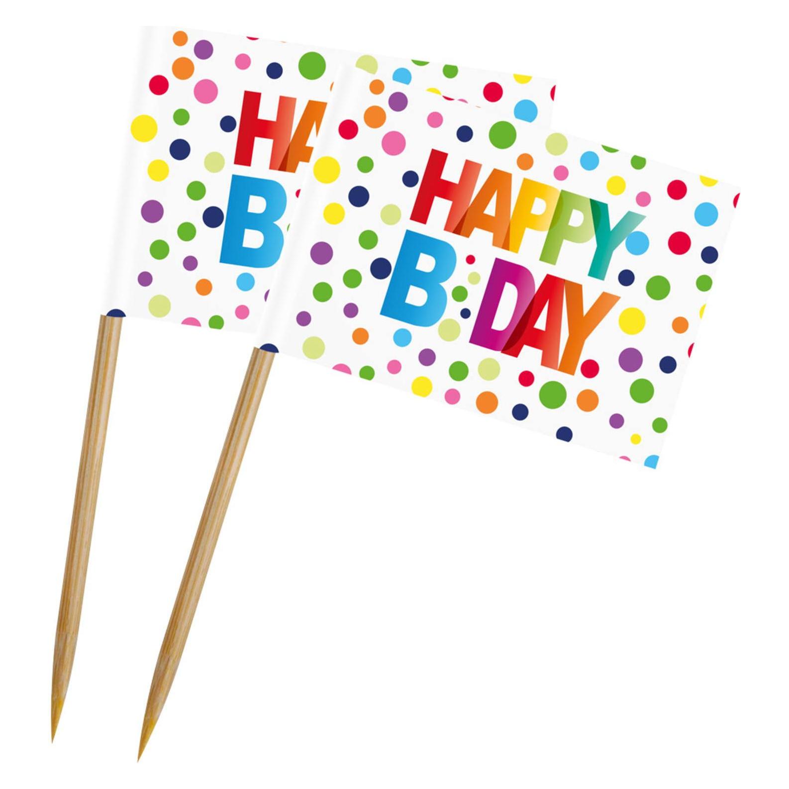 Folat Party Prikkers Herzlichen Glückwunsch zum 50. Geburtstag. (50 Stk.) (65108)