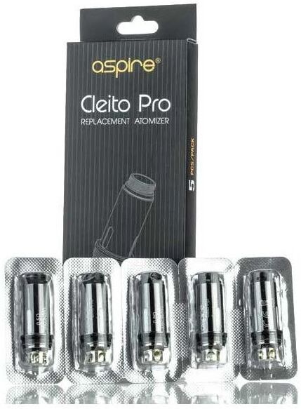 Aspire Resistenze Mesh Cleito Pro  Head Coil Da 0,15ohm Per Sigarette Elettroniche 5 Pezzi