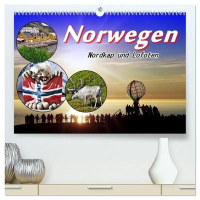 Norwegen Nordkap und Lofoten (hochwertiger Premium Wandkalender 2027 DIN A2 quer), Kunstdruck in Hochglanz