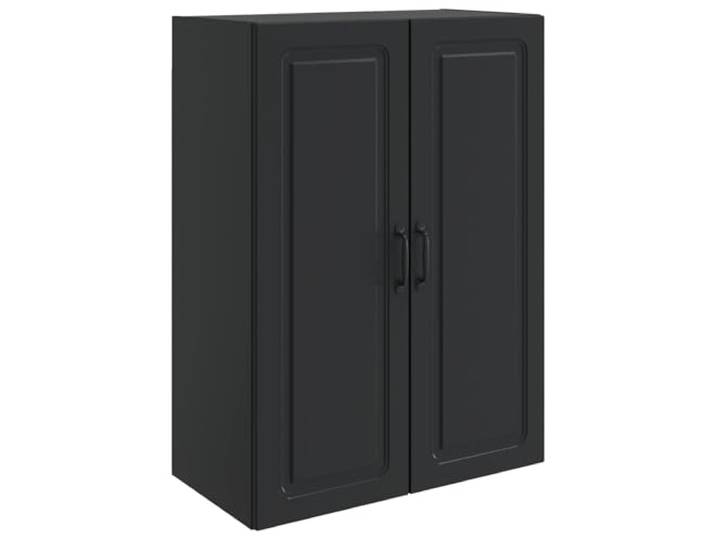 HKLGBVCR Wandschrank, 66 x 34,5 x 90 cm, Holz, Schwarz Verstellbare Einlegeböden, geräumige Fächer, modernes Design, Holz, für Zuhause und Büro