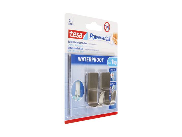 Tesa Powerstrips Waterproof Haken Small 2 Stück