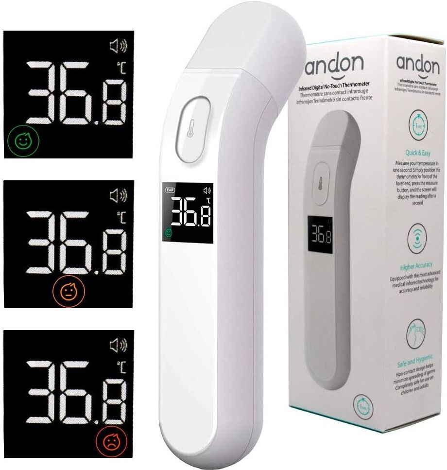 Care+ Andon PT2L Non-Touch Infrared Forehead Thermometer, New