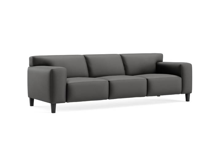 Exklusives Sofa Vada Leder lava B 260 cm T 94 cm - Möbel Konfigurator: Traummöbel individuell zusammenstellen - Sofa