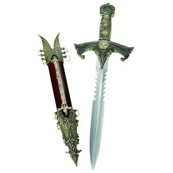 Templer Dolch inklusive verzierter Scheide