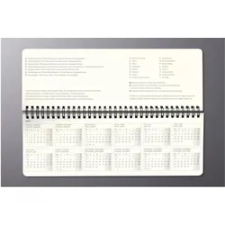 Sigel, Kalender, Tisch-Querkalender Conceptum 30 x 14,3cm, 2026, Blau