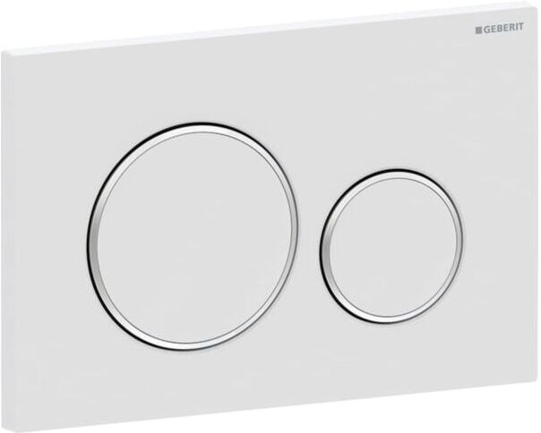 Geberit Sigma 20 Round Betätigungsplatte 115882JT1 Platte und Tasten weiss matt lackiert
