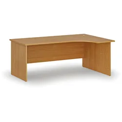 Büro-Eckschreibtisch PRIMO WOOD, 180x120 cm, rechts, Buche
