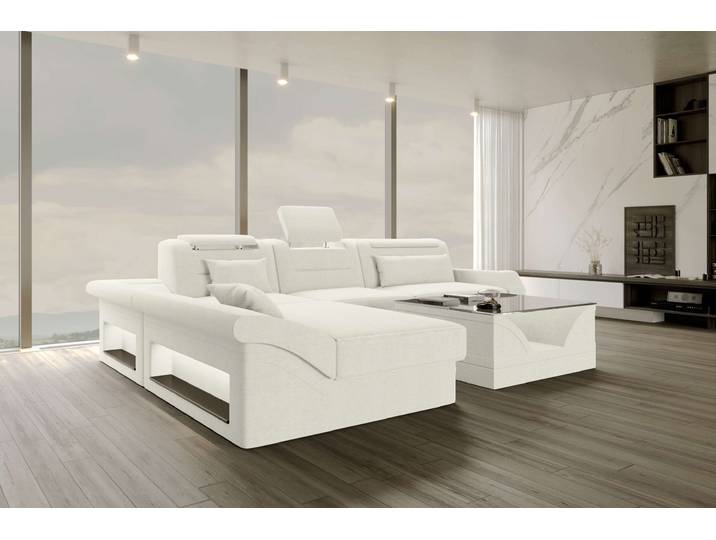 Ecksofa Monza L Form Stoffsofa