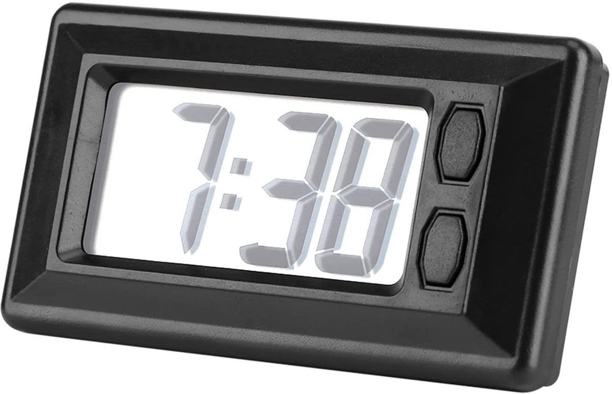 Dailygoody Digitale Auto Klok met LCD Dashboard voor Tijd en Datum