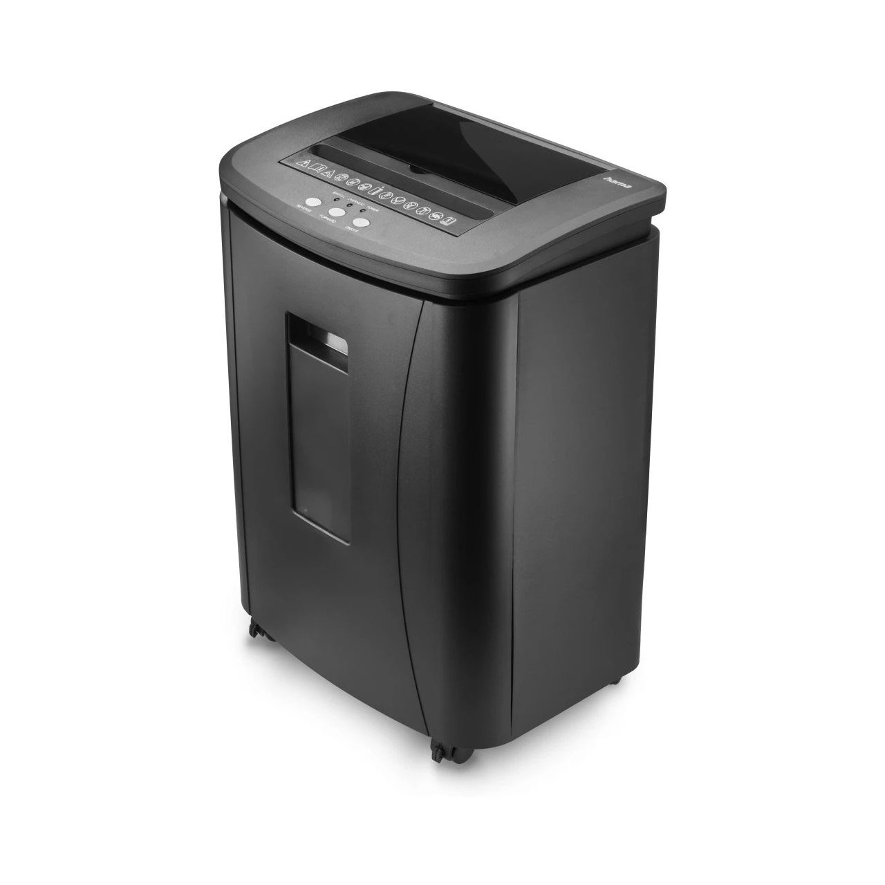 hama Safe Auto M1200 Aktenvernichter mit Partikelschnitt P-4, 4 x 20 mm, bis 120 Blatt, schwarz
