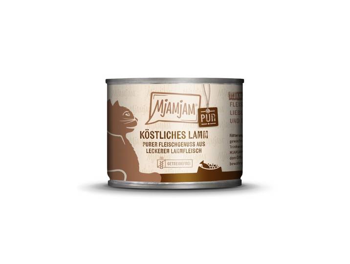 [Peut être servi frais pour l'été] MjAMJAM Pur aliment humide pour chat agneau 200 g