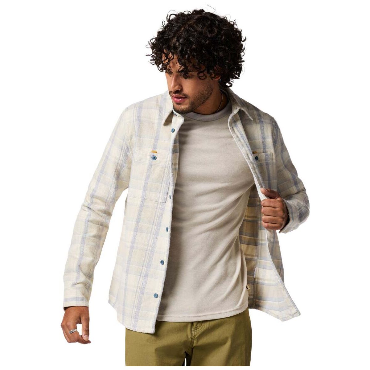 Cotopaxi Mero Organic Flannel Shirt vapor plaid L LSFL-F26-VPPL-M-L