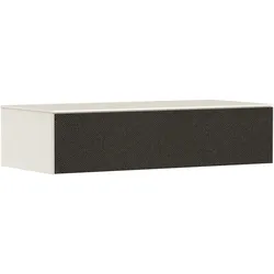 Hansgrohe Xevolos E Sideboard Sandbeige Matt, 1180x550 mm, 1 Schubkasten, Textilfront Dunkelgrau, griff- und fingerabdruckfrei, PushOpen & SoftClose, Wandmontage, vormontiert