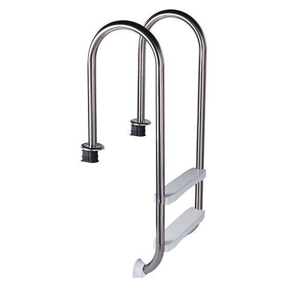 Azuro Edelstahlleiter SLIM 2-Stufen - für Pools über 0,90m Höhe (36147282)