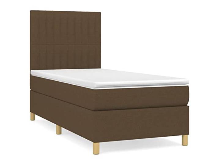 PUGYNBK Boxspringbett, 100 x 200 cm, mit Federkernmatratze Verstellbares Kopfteil, atmungsaktiver Stoff, mittlere Härte, einfache Montage