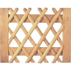 T&J Jägerzaun braun Tor 100 x 80 cm Latten 55 mm